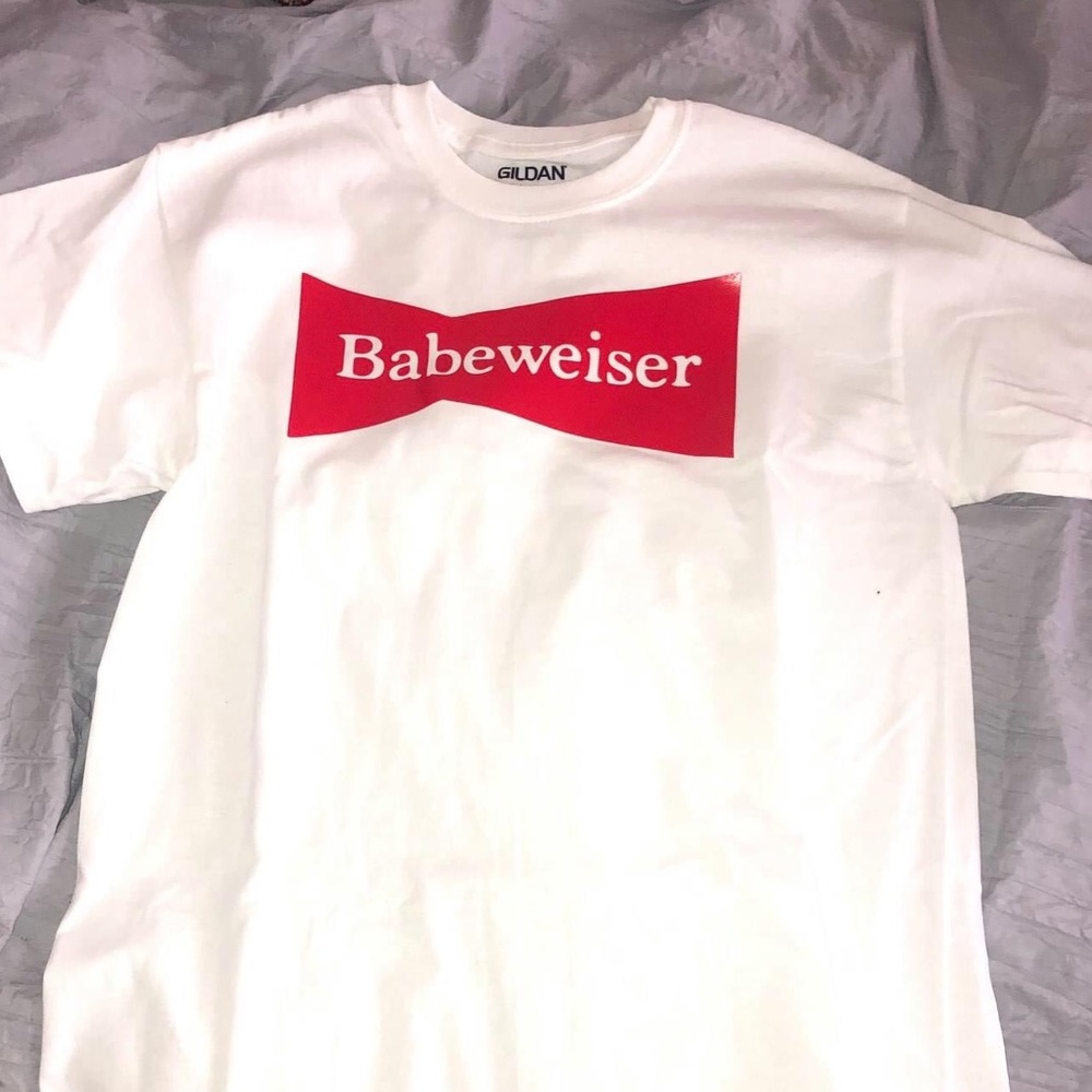Budweiser “babeweiser” white shirt